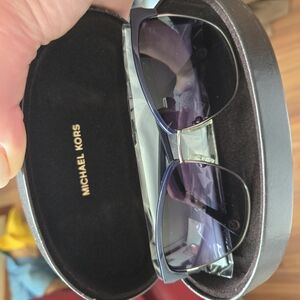 Michael Kors Black Aviator Sunglasses